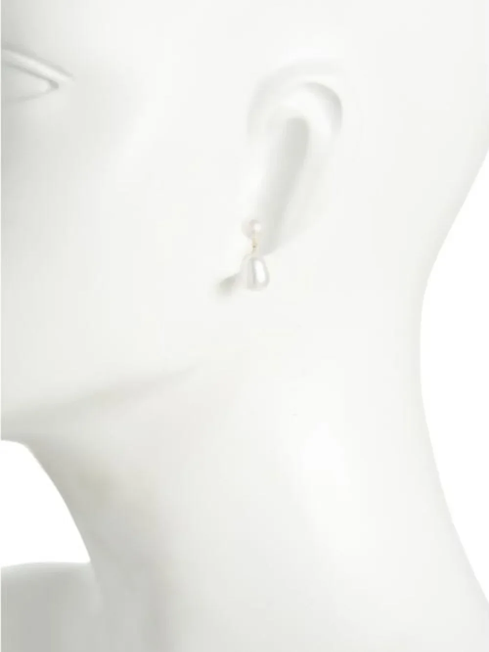 GEORG K Made In Usa 14kt White Freshwater Pearl Dangle Earring